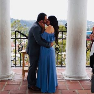 Lulus maxi wrap dress